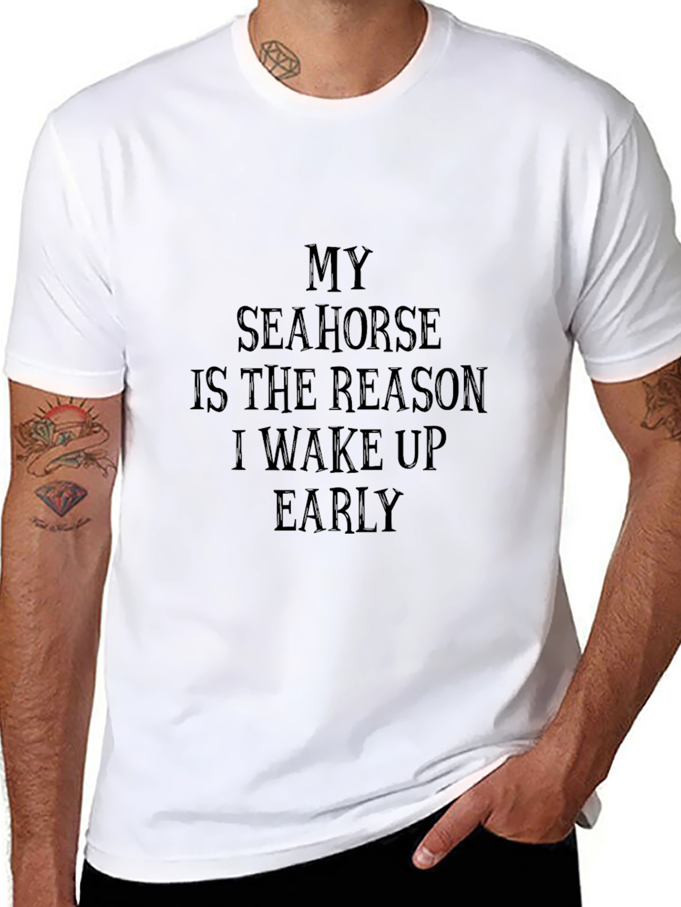 My Seahorse Reason T-Shirt - Black