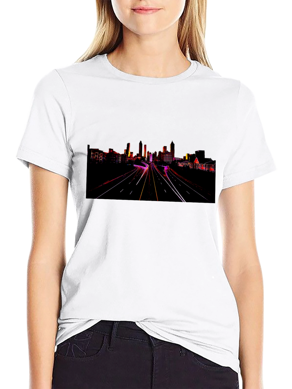 Atlanta Skyline Graphic Tee - Night Drive