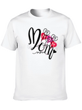 Stylish Mom Graphic Print Black T-Shirt