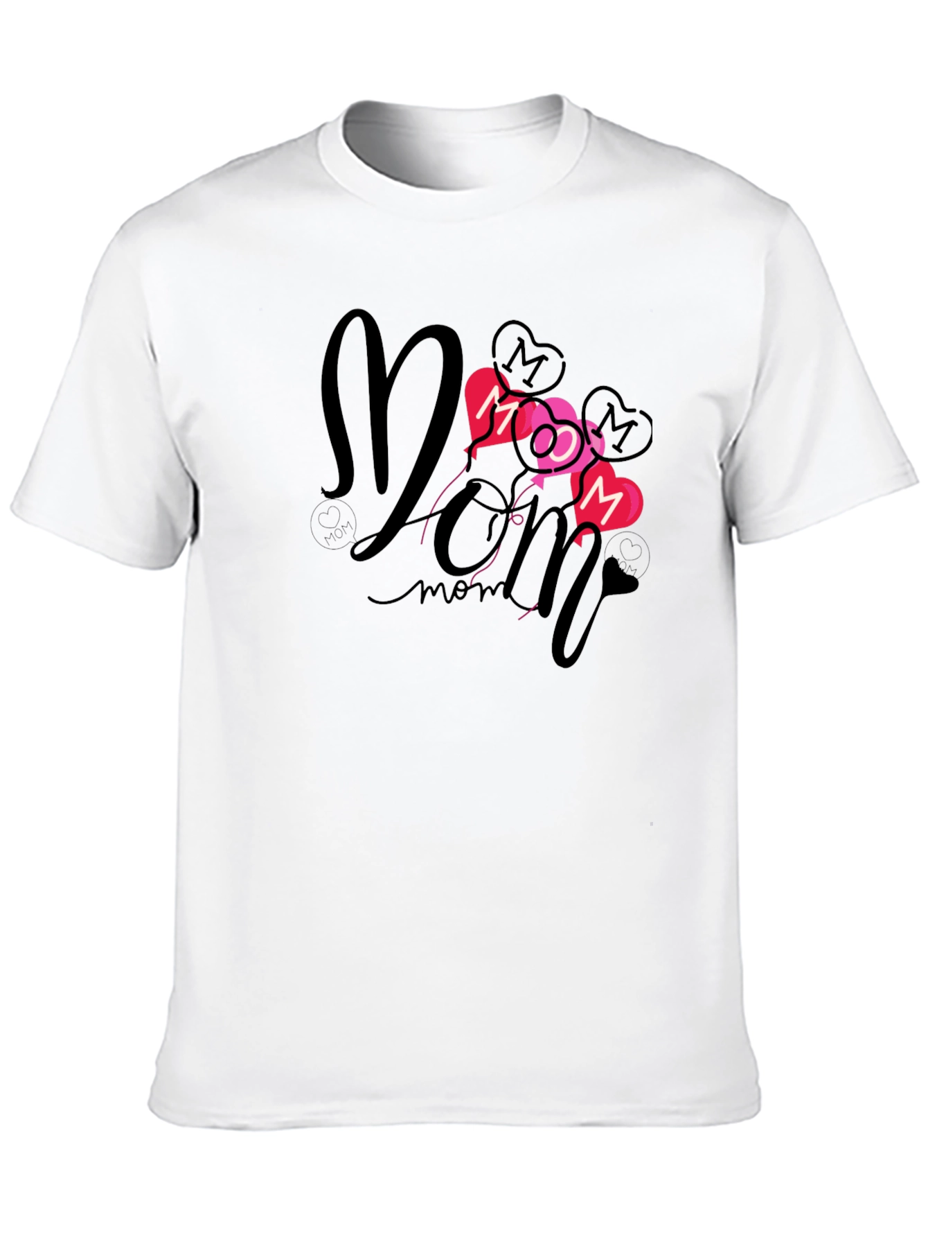 Stylish Mom Graphic Print Black T-Shirt