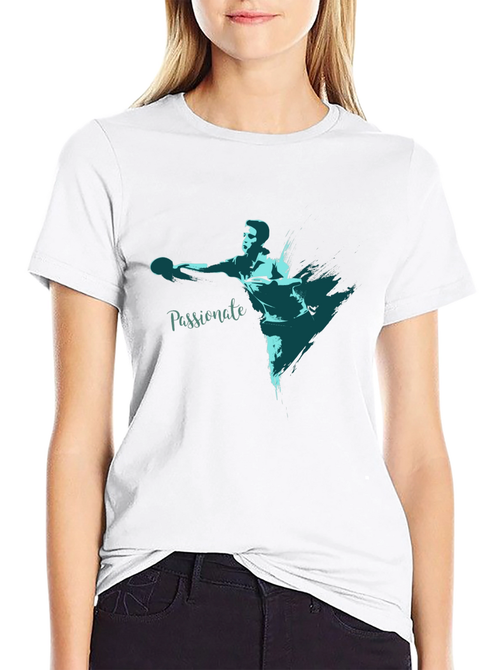 Passionate Thrower Graphic Tee - Black