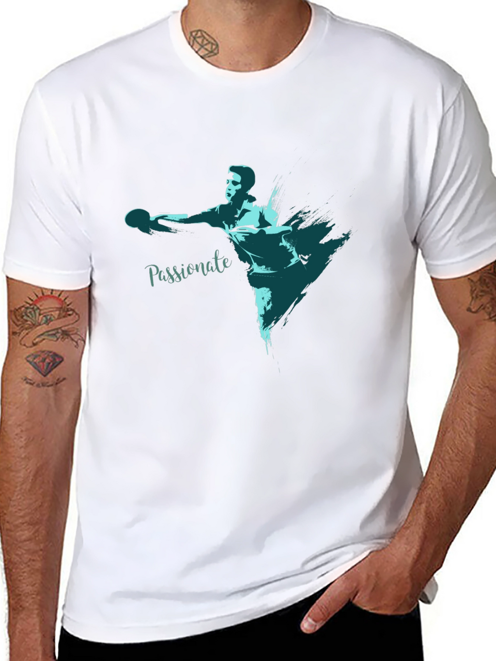 Passionate Thrower Graphic Tee - Black