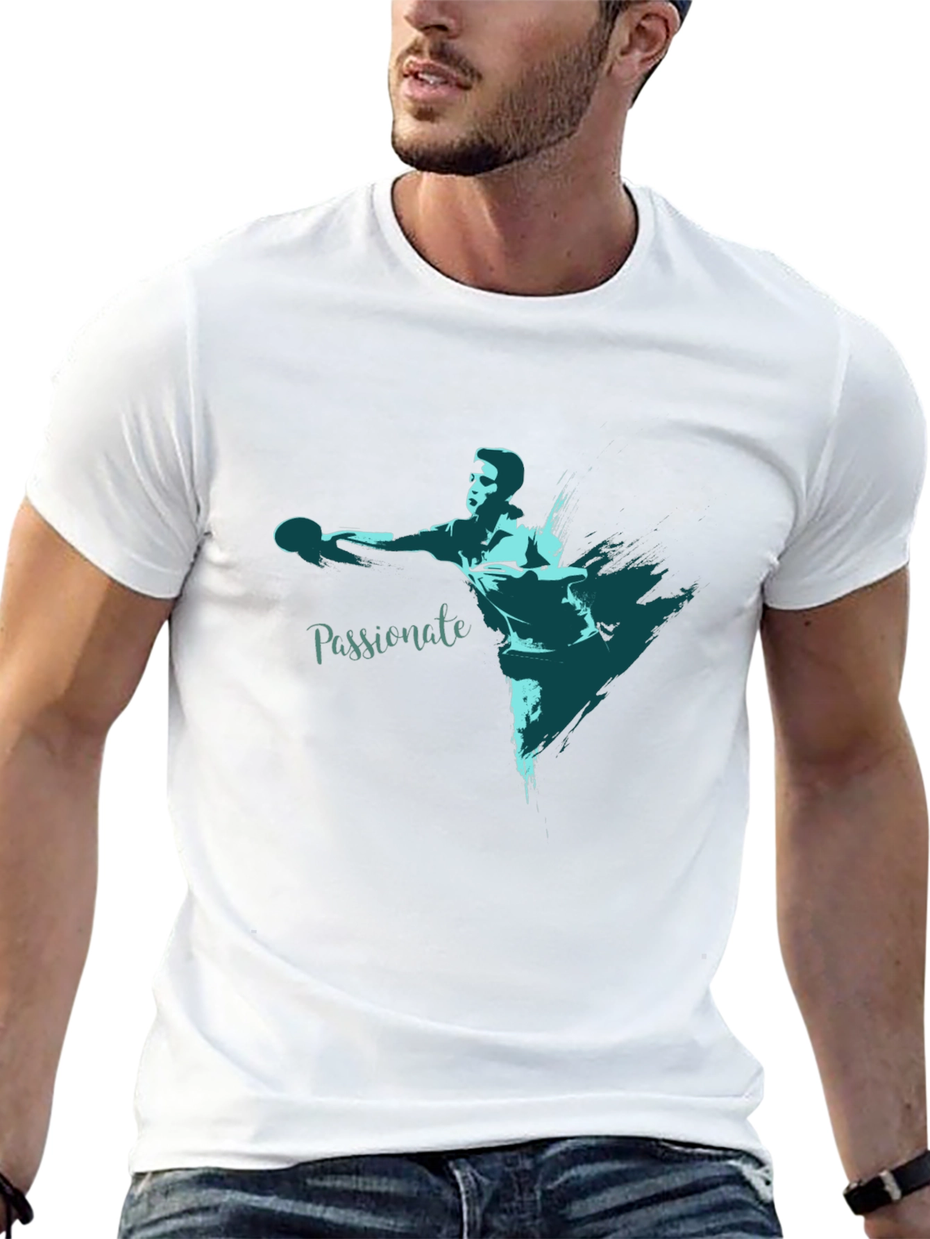 Passionate Thrower Graphic Tee - Black