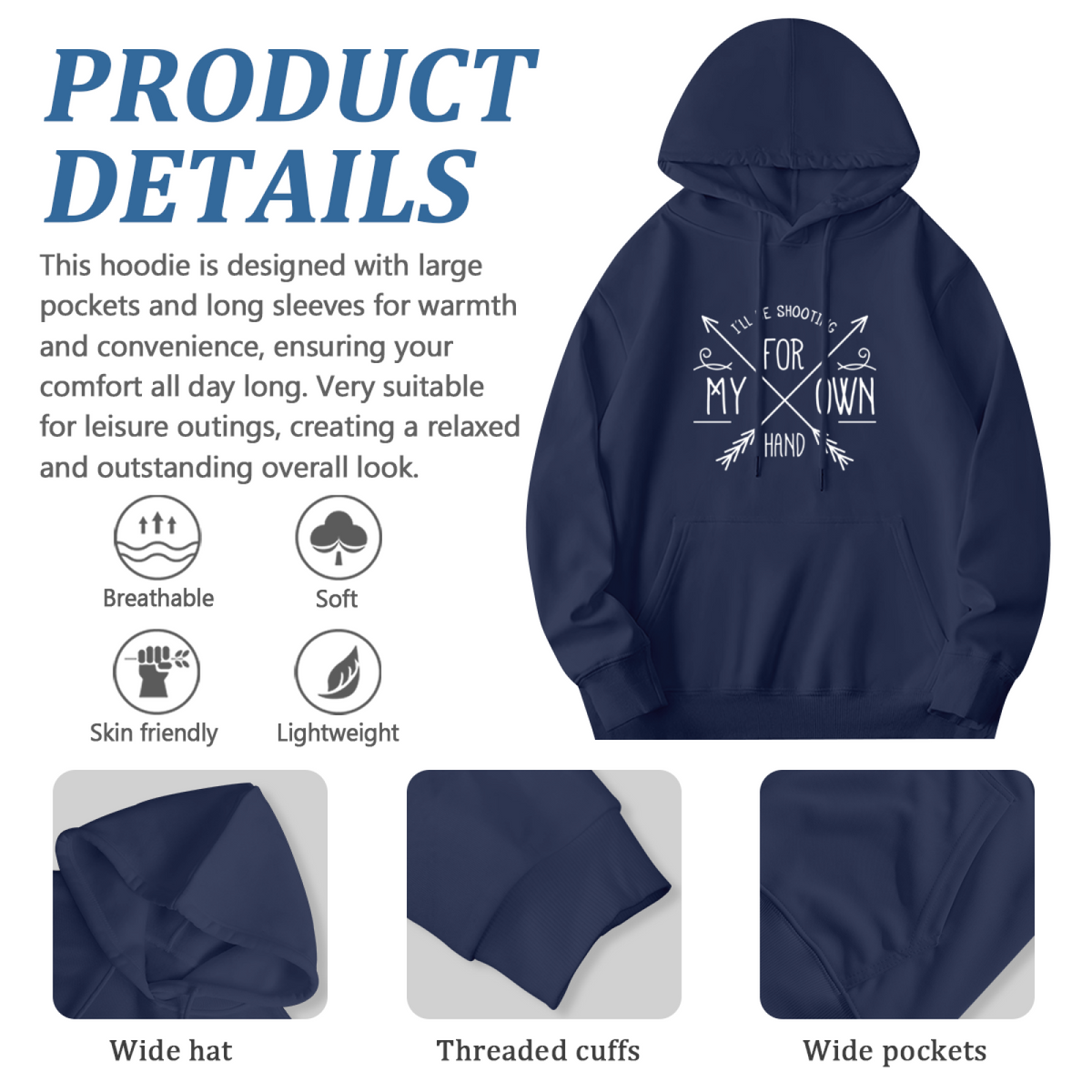 Premium Graphic Hoodie - Unique Artistic Design Pullover #0543