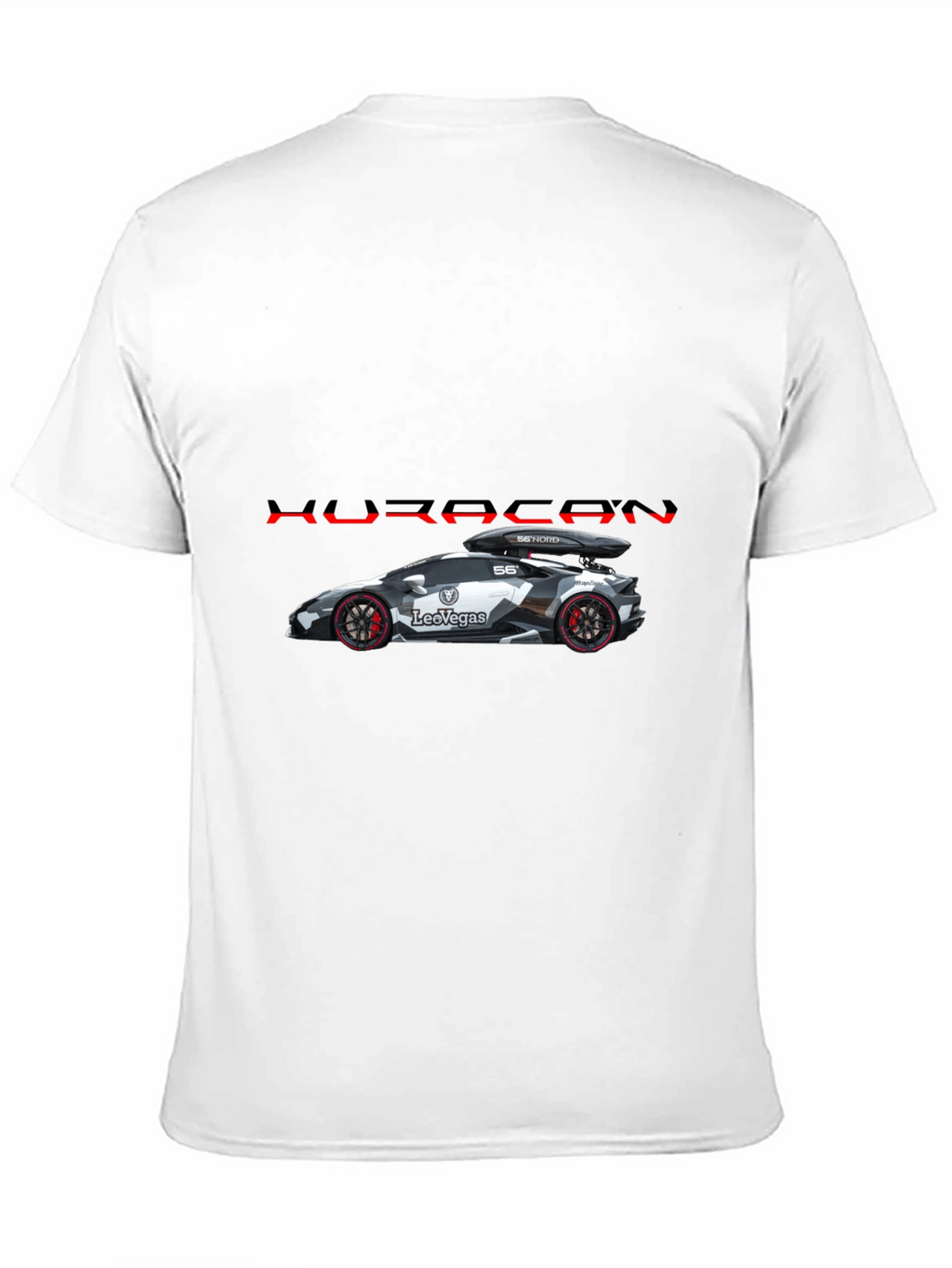Huracan Car Graphic T-Shirt - Black