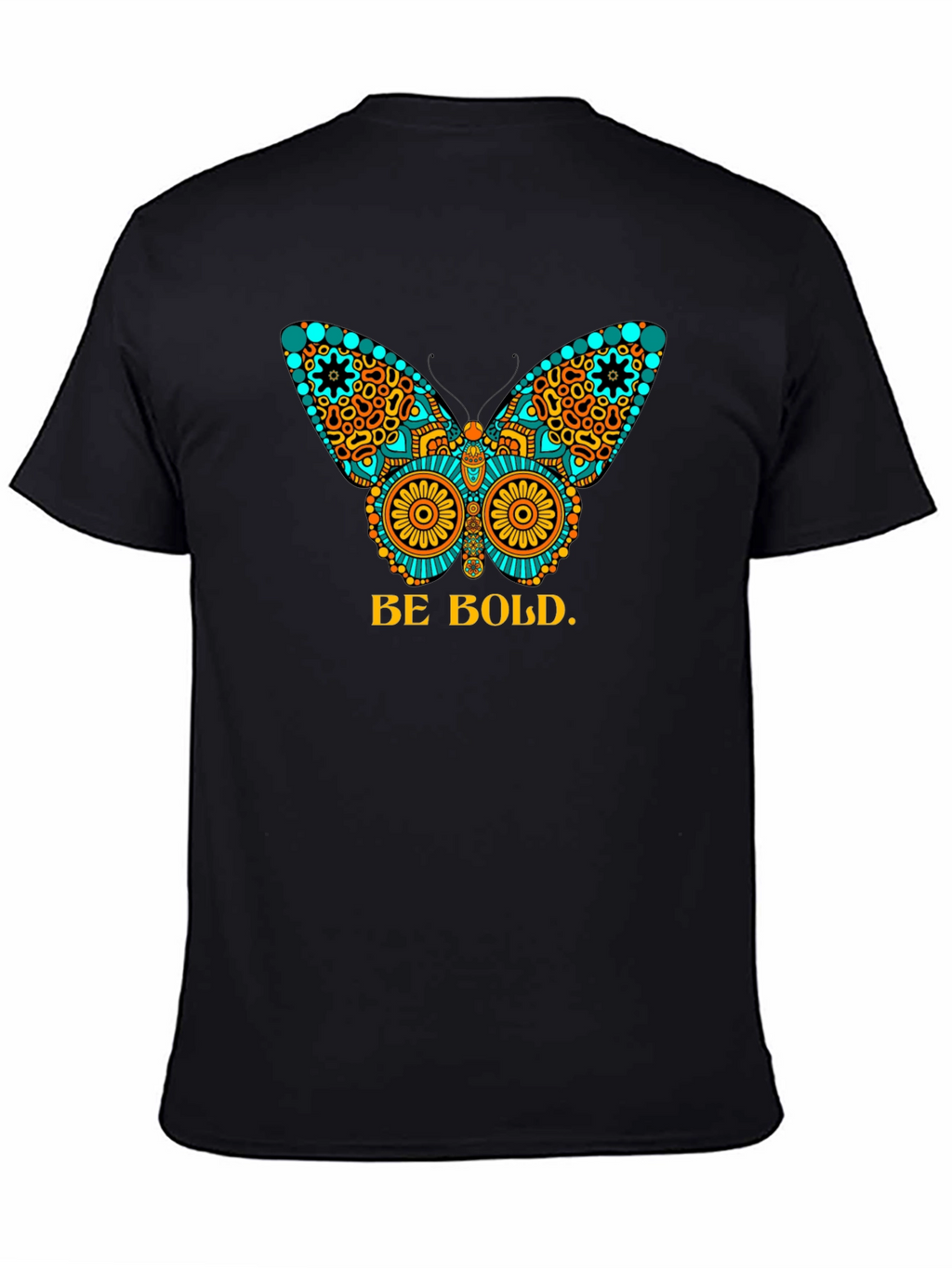 Be Bold Butterfly Graphic Tee - Black