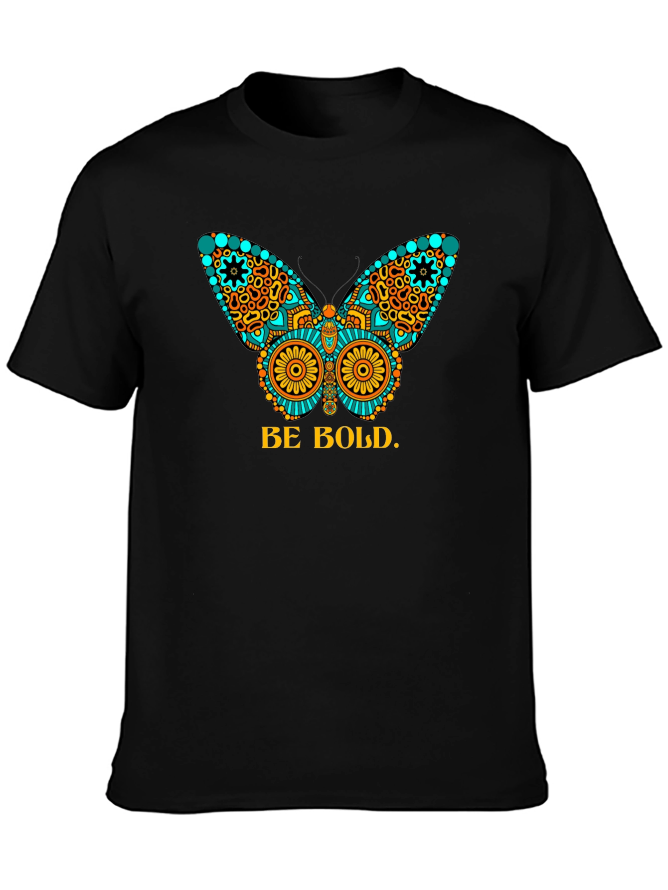 Be Bold Butterfly Graphic Tee - Black