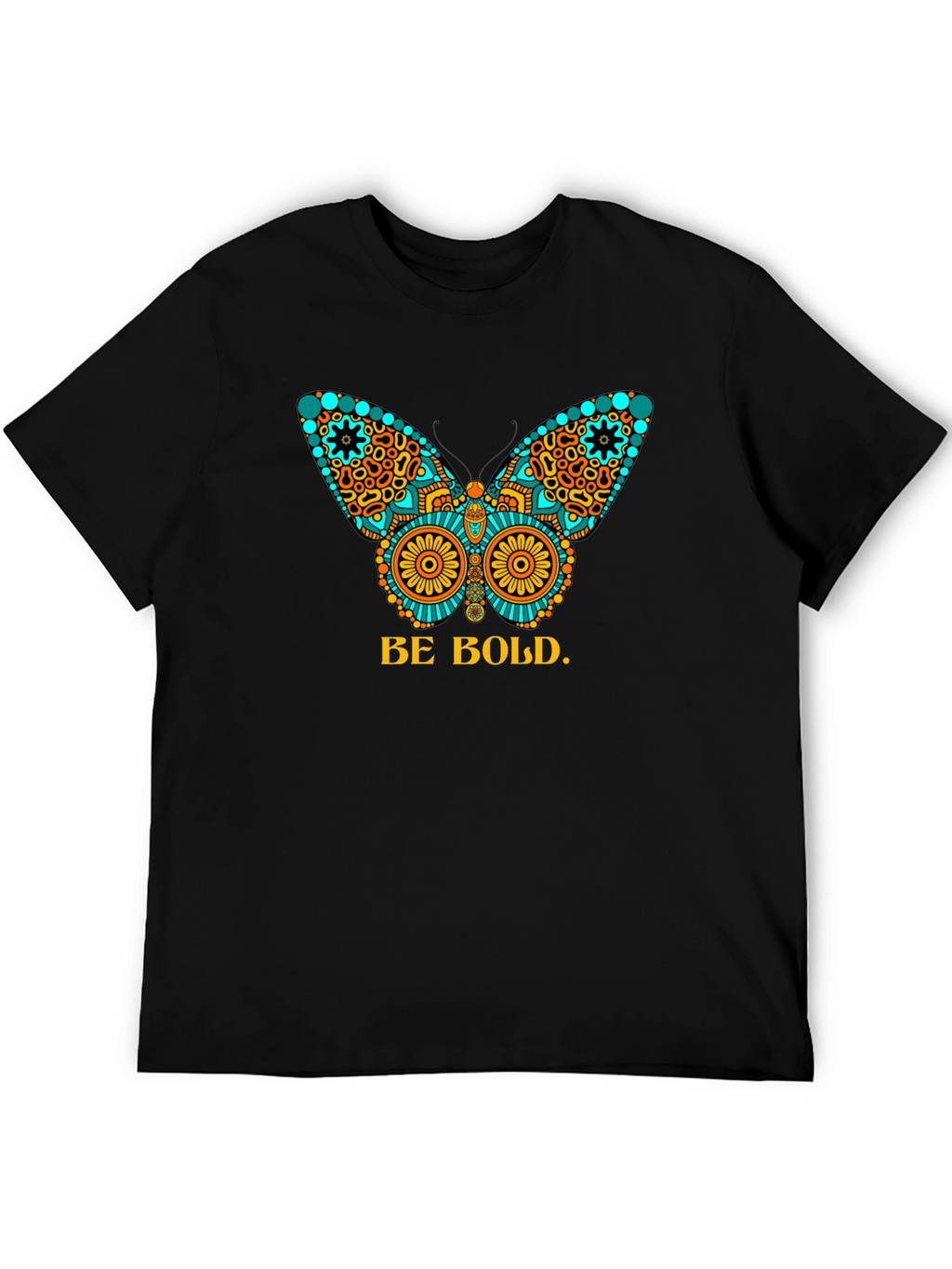 Be Bold Butterfly Graphic Tee - Black