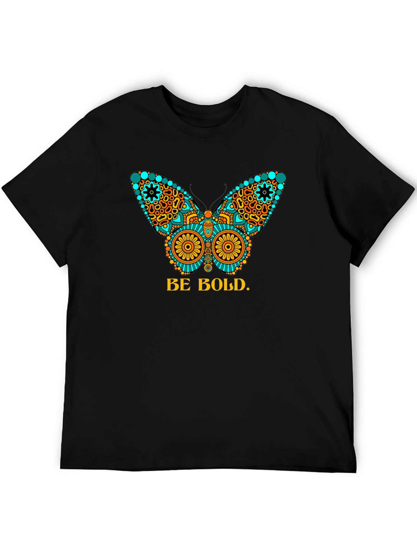 Be Bold Butterfly Graphic Tee - Black