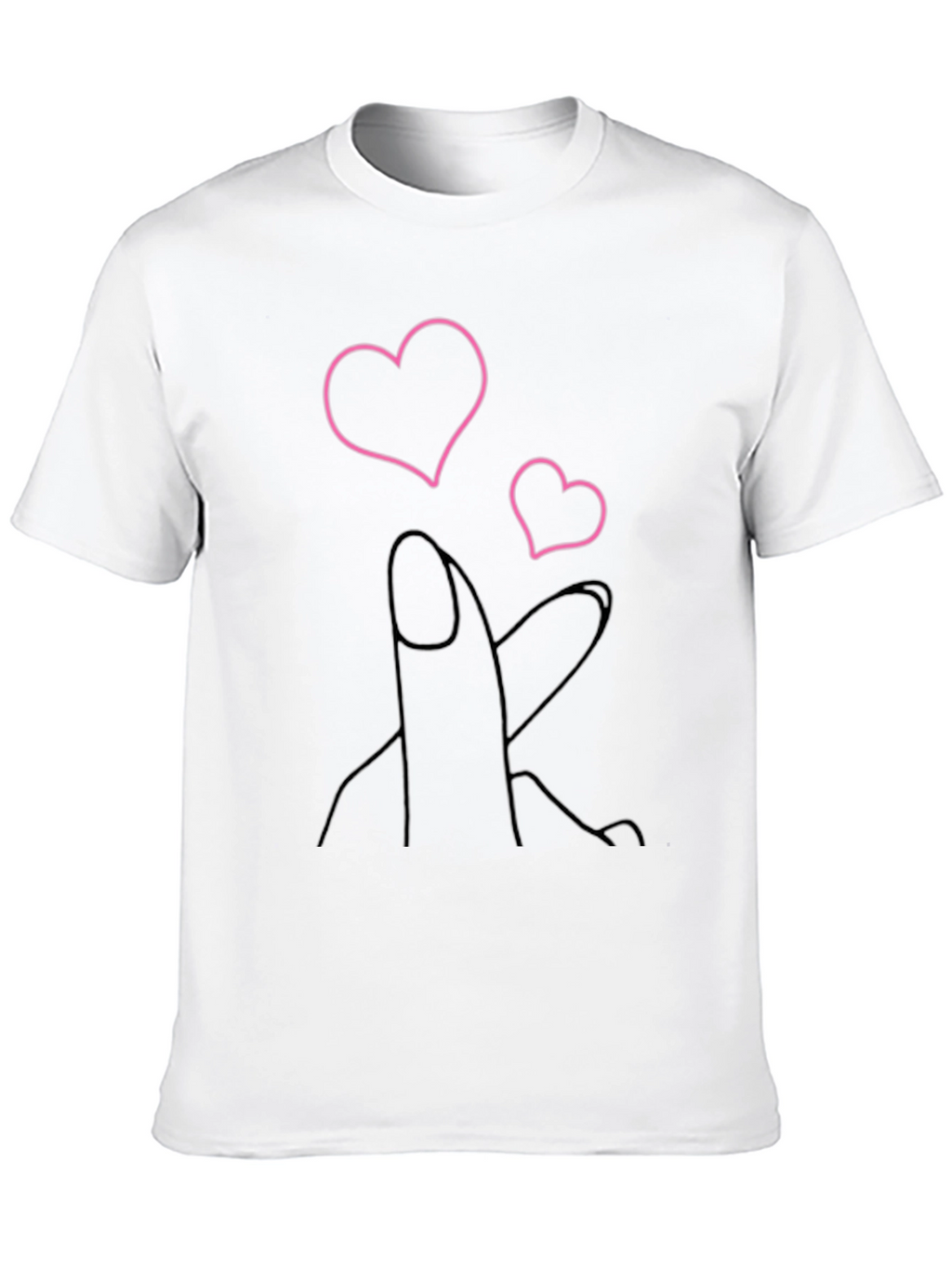 Heart Fingers Graphic Tee - Stylish & Trendy