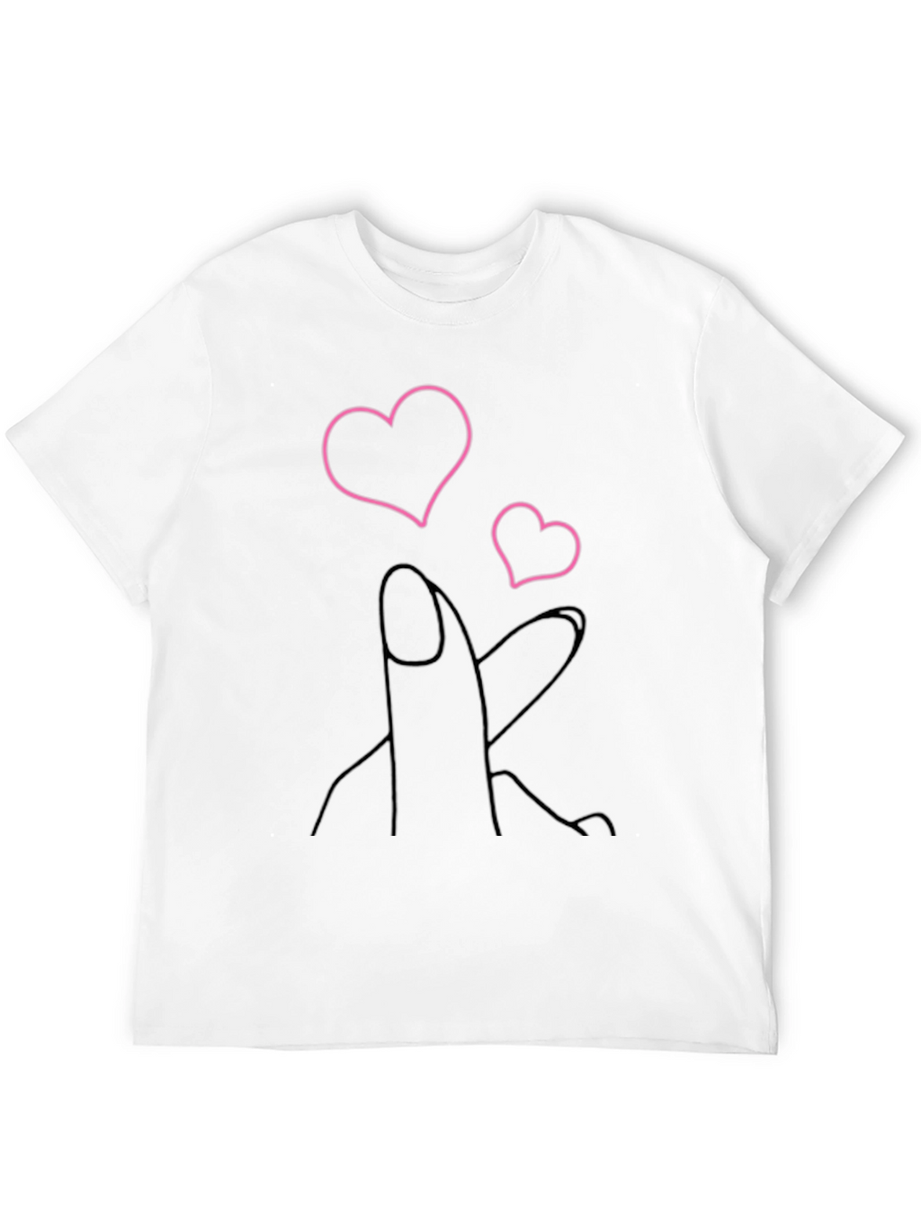 Heart Fingers Graphic Tee - Stylish & Trendy
