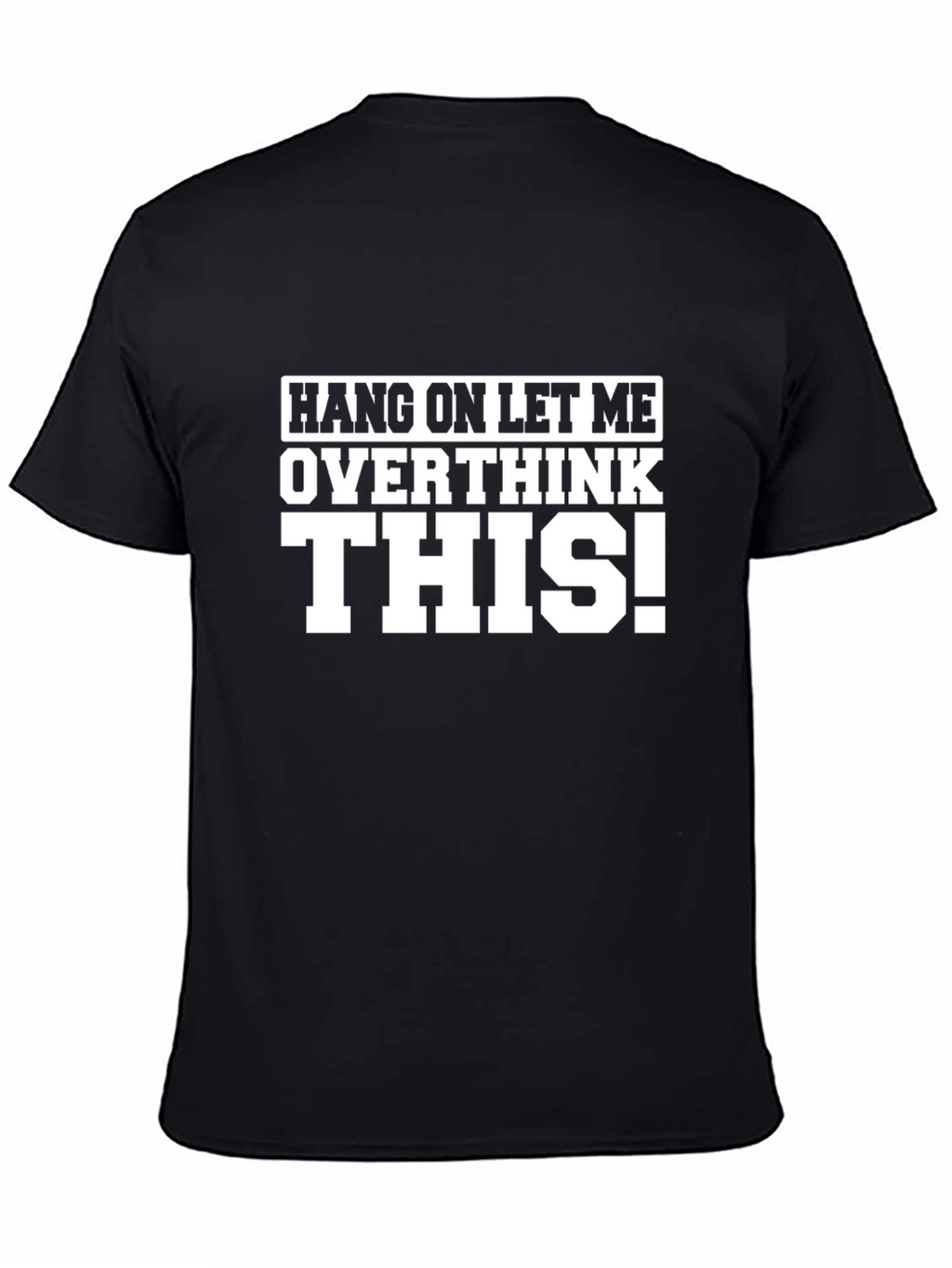Overthink This! Black Graphic Tee