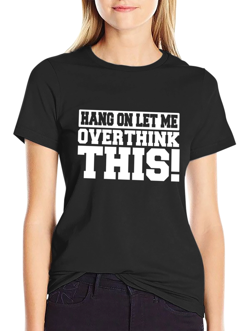 Overthink This! Black Graphic Tee