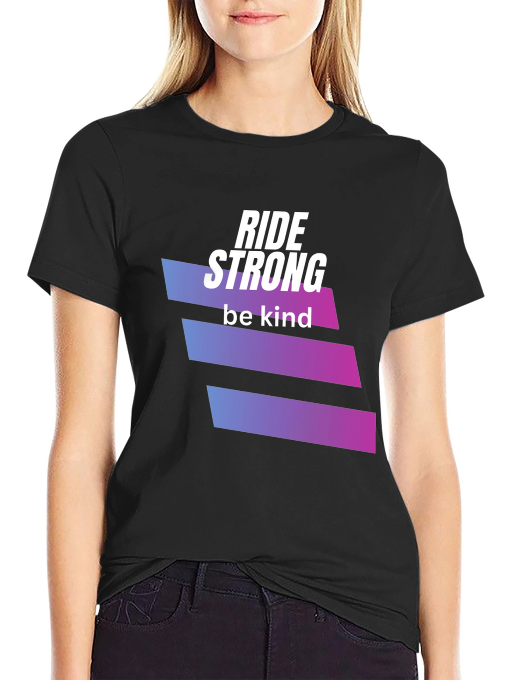 Ride Strong Be Kind Black T-Shirt