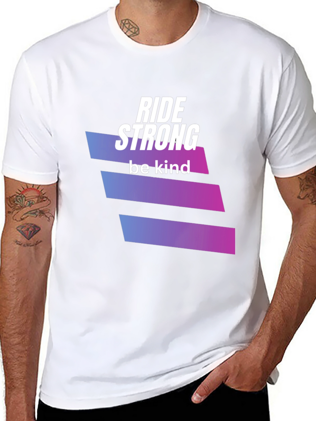 Ride Strong Be Kind Black T-Shirt