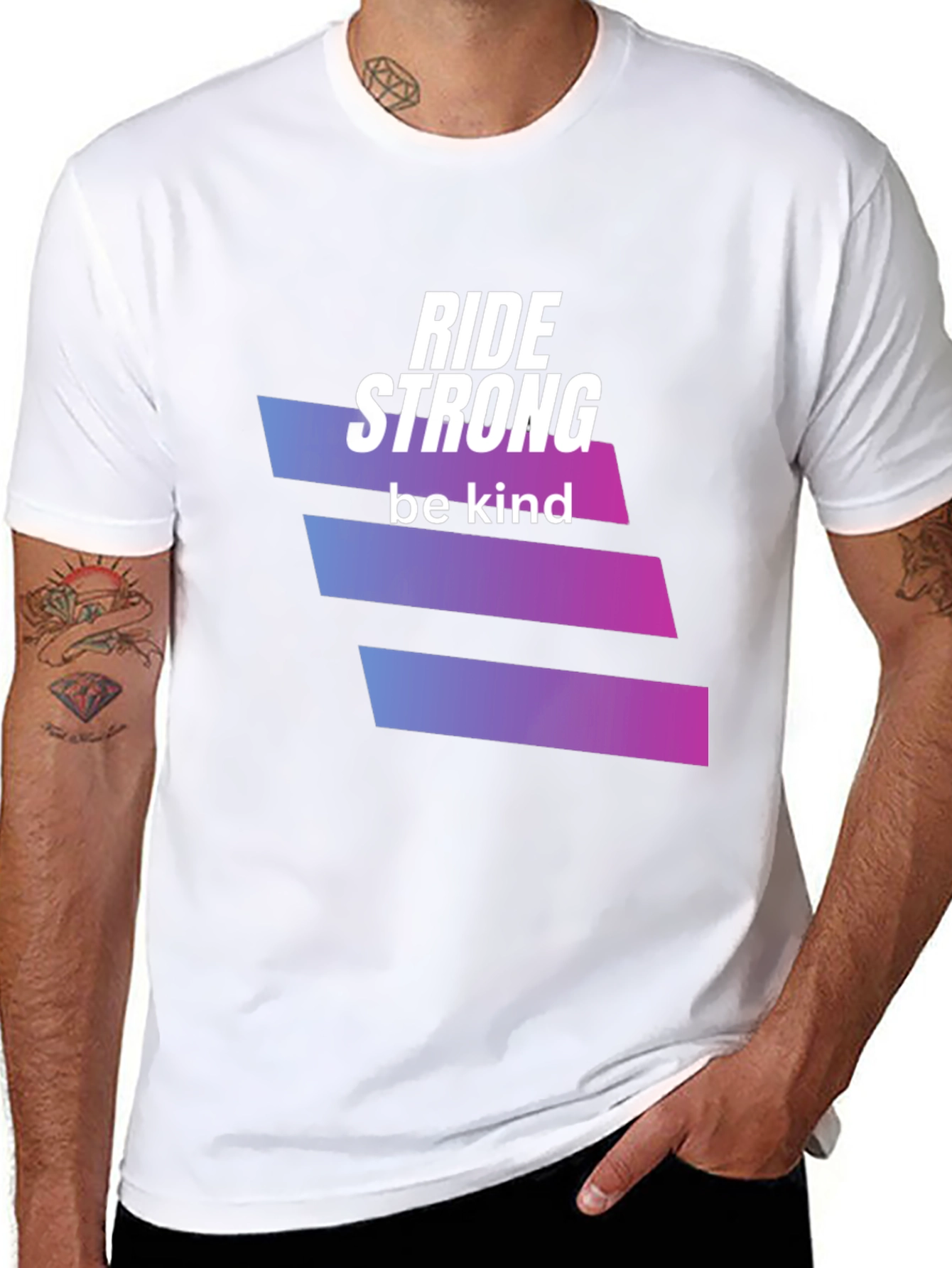 Ride Strong Be Kind Black T-Shirt