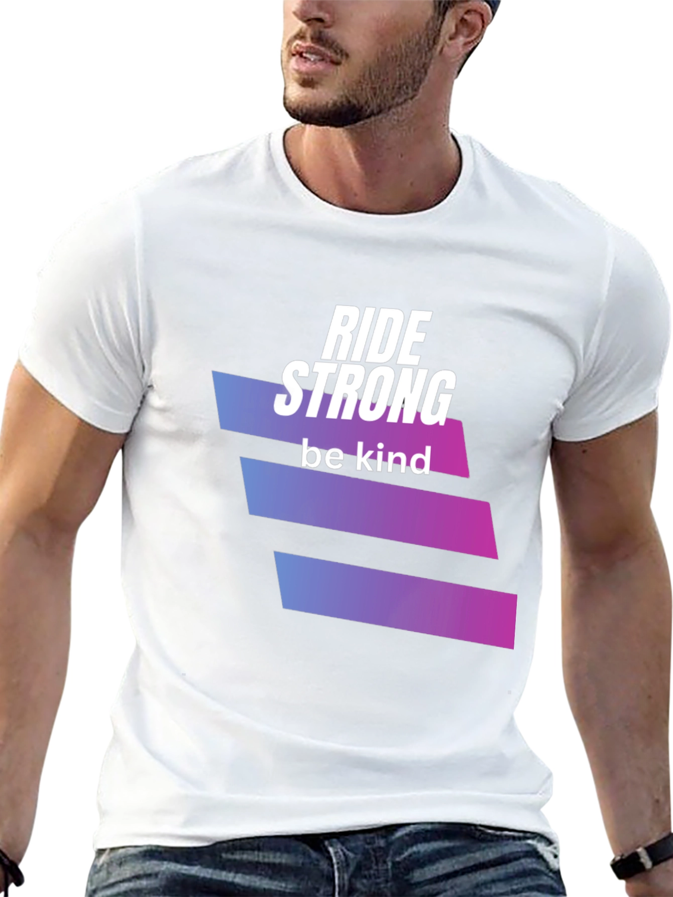Ride Strong Be Kind Black T-Shirt