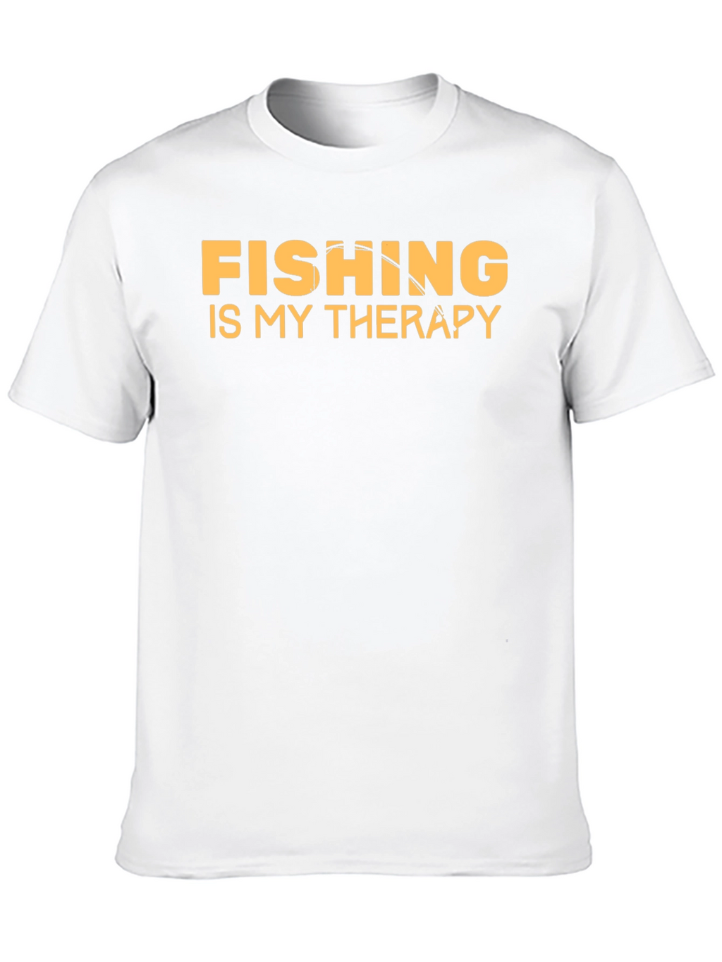 Fishing is My Therapy T-Shirt Black