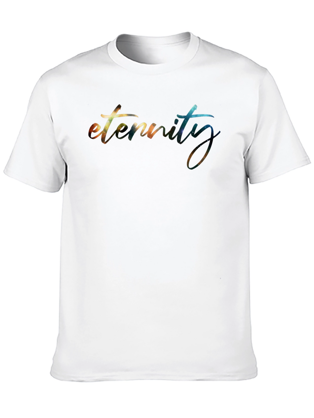 Eternity Galaxy Print Black T-Shirt