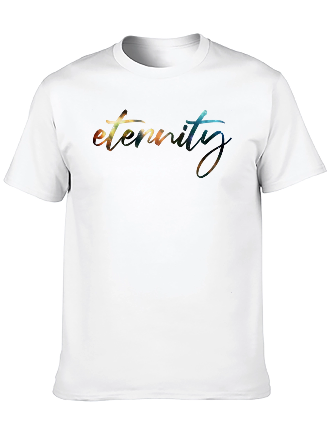 Eternity Galaxy Print Black T-Shirt