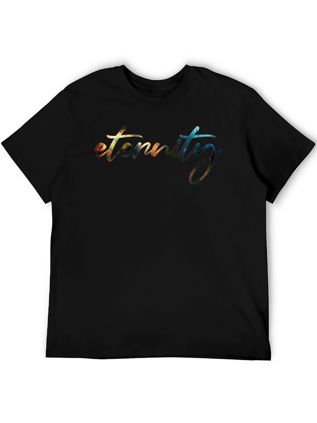 Eternity Galaxy Print Black T-Shirt