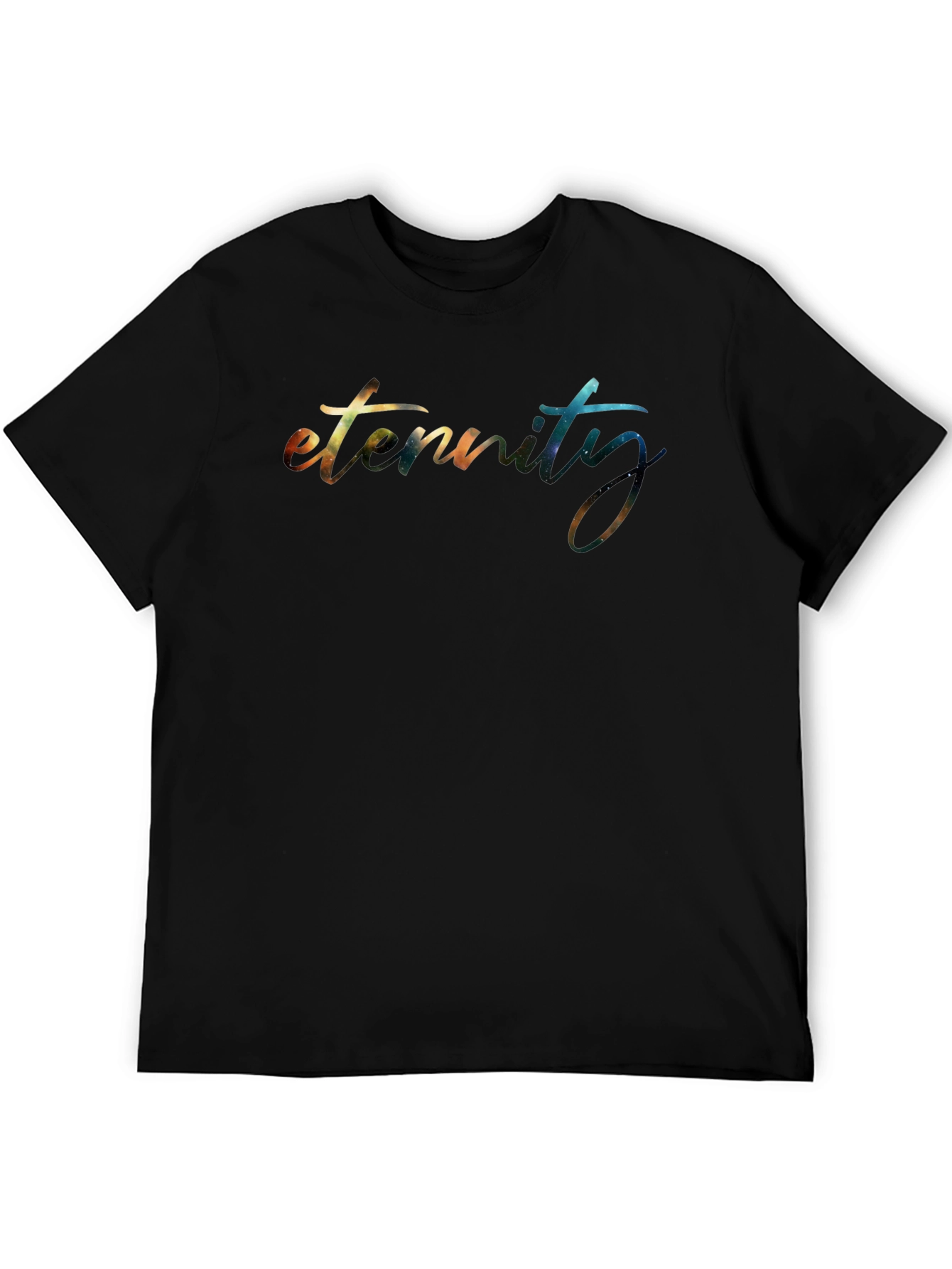 Eternity Galaxy Print Black T-Shirt