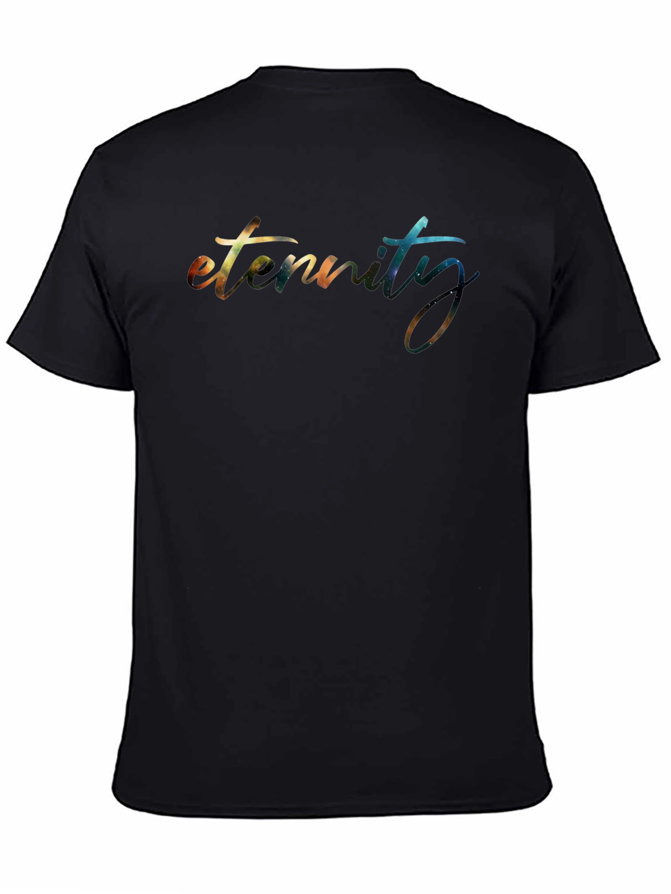 Eternity Galaxy Print Black T-Shirt