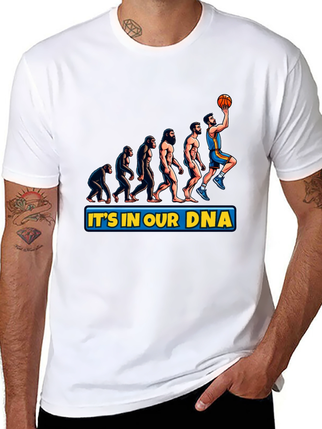 Basketball Evolution Graphic Tee - Its In Our DNA