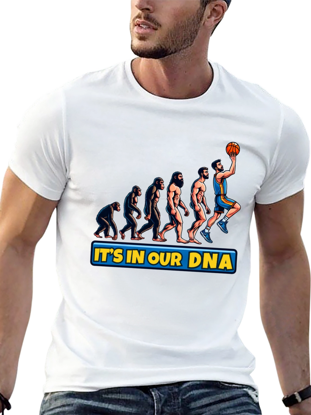 Basketball Evolution Graphic Tee - Its In Our DNA
