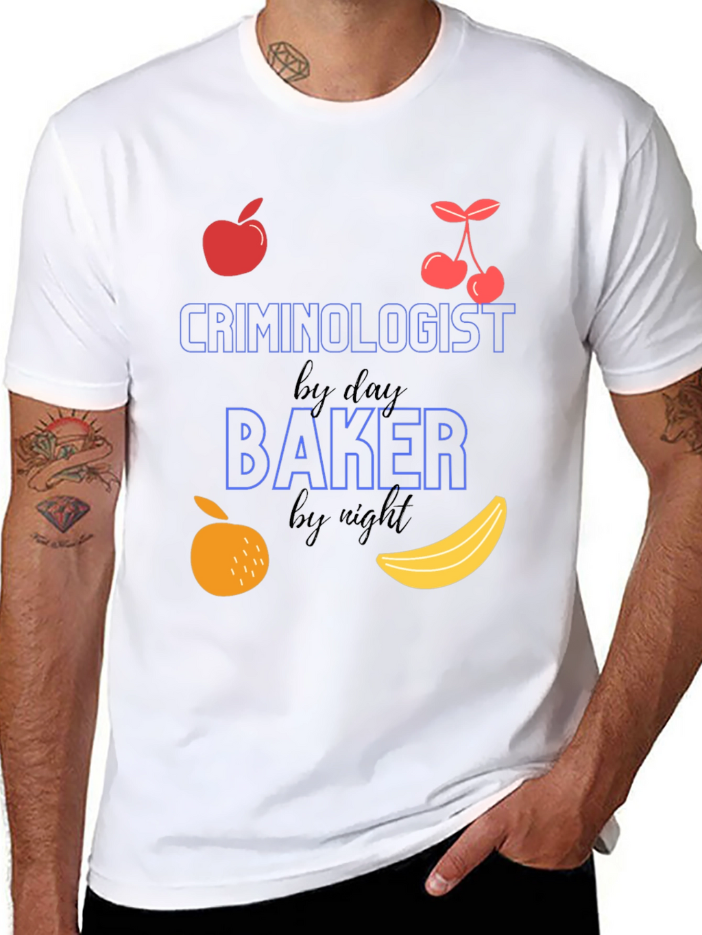 Criminologist by Day Baker by Night T-Shirt