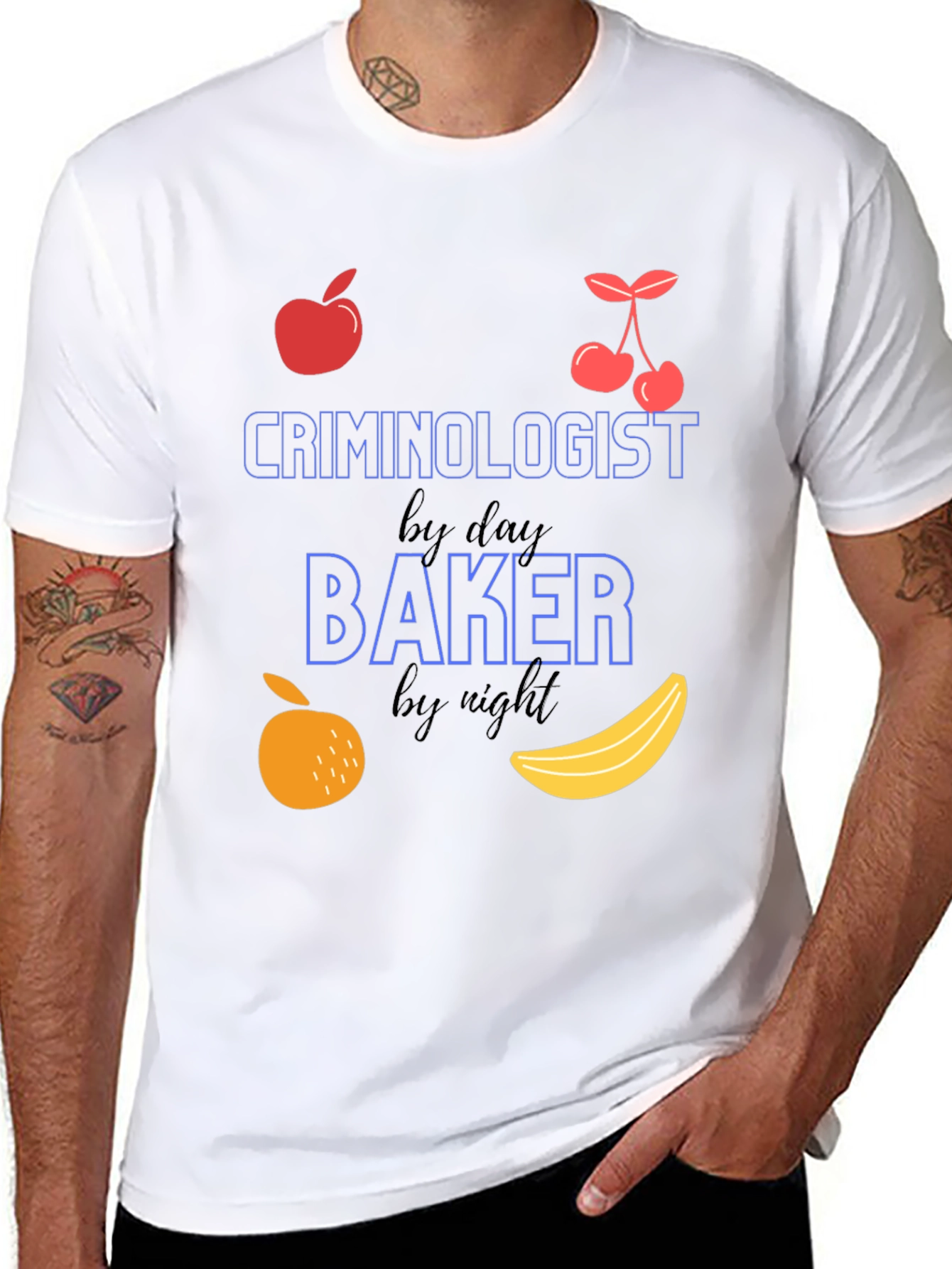 Criminologist by Day Baker by Night T-Shirt