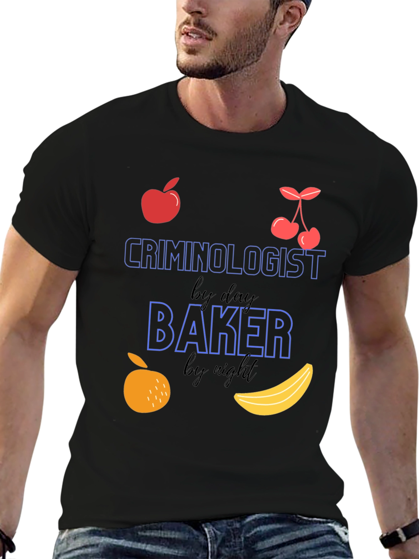 Criminologist by Day Baker by Night T-Shirt