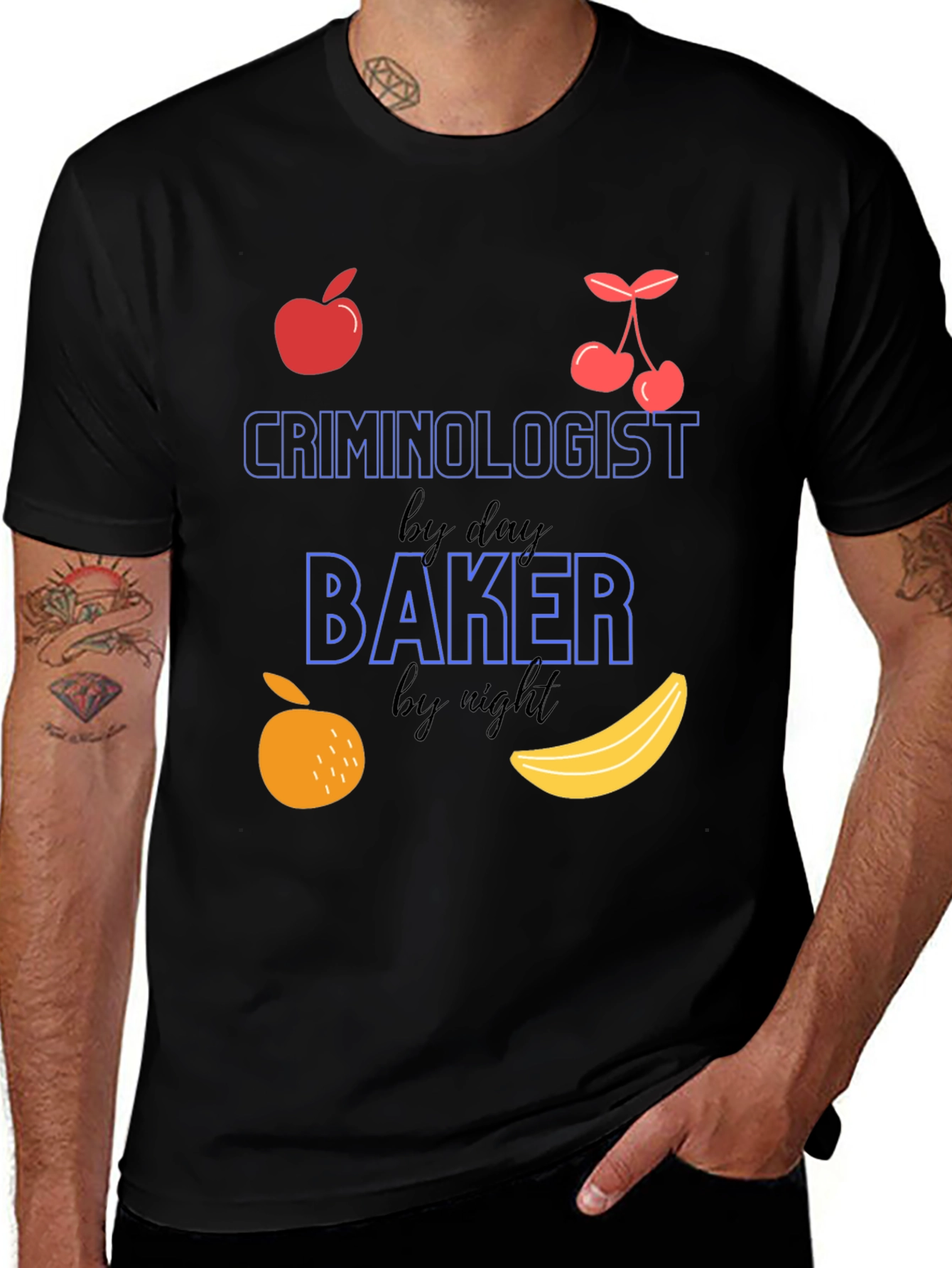 Criminologist by Day Baker by Night T-Shirt