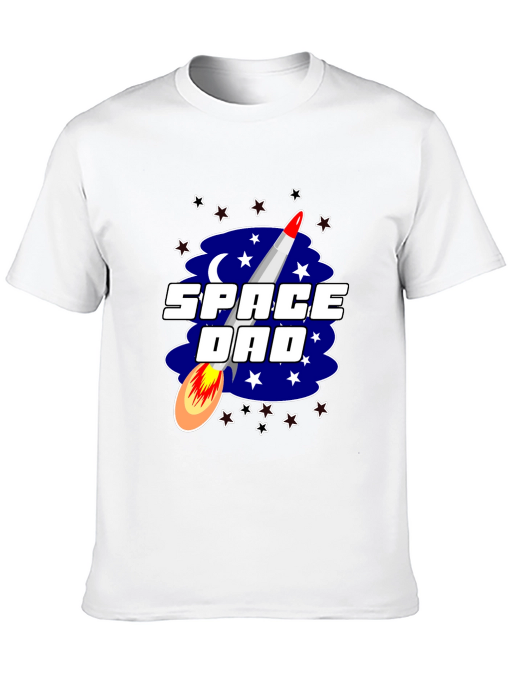Space Dad T-Shirt Rocket Stars Graphic Tee