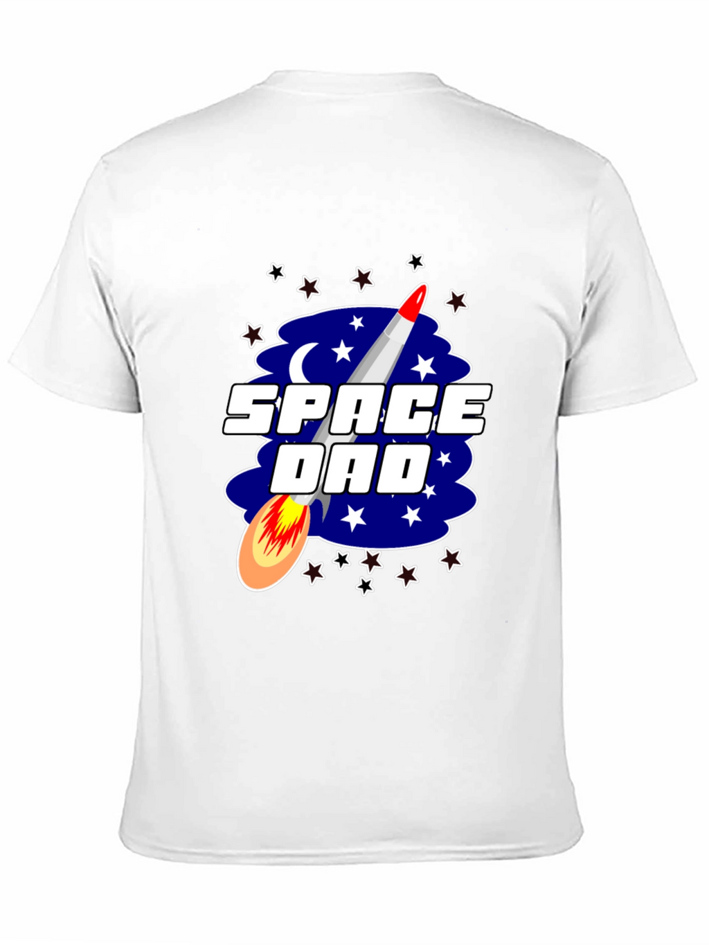 Space Dad T-Shirt Rocket Stars Graphic Tee