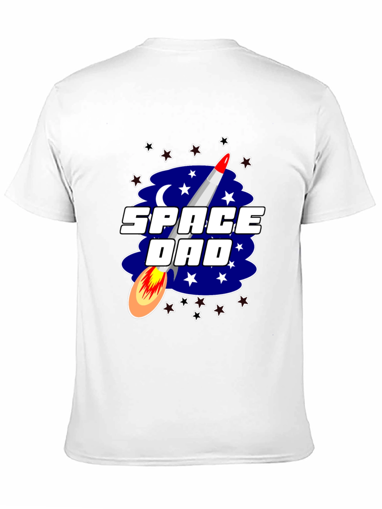 Space Dad T-Shirt Rocket Stars Graphic Tee
