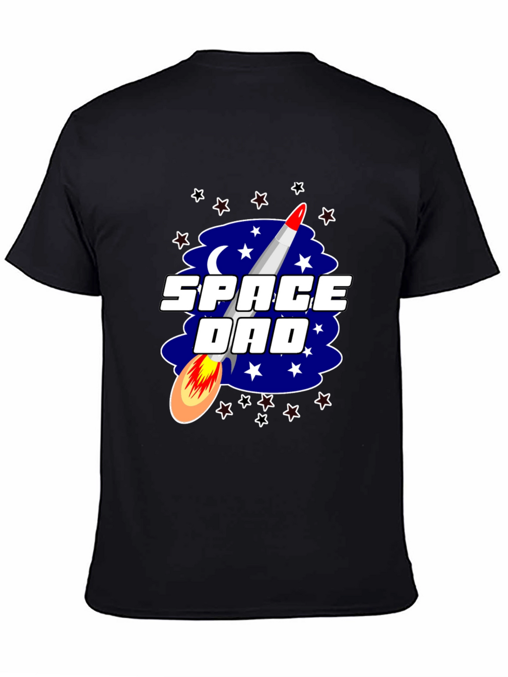 Space Dad T-Shirt Rocket Stars Graphic Tee