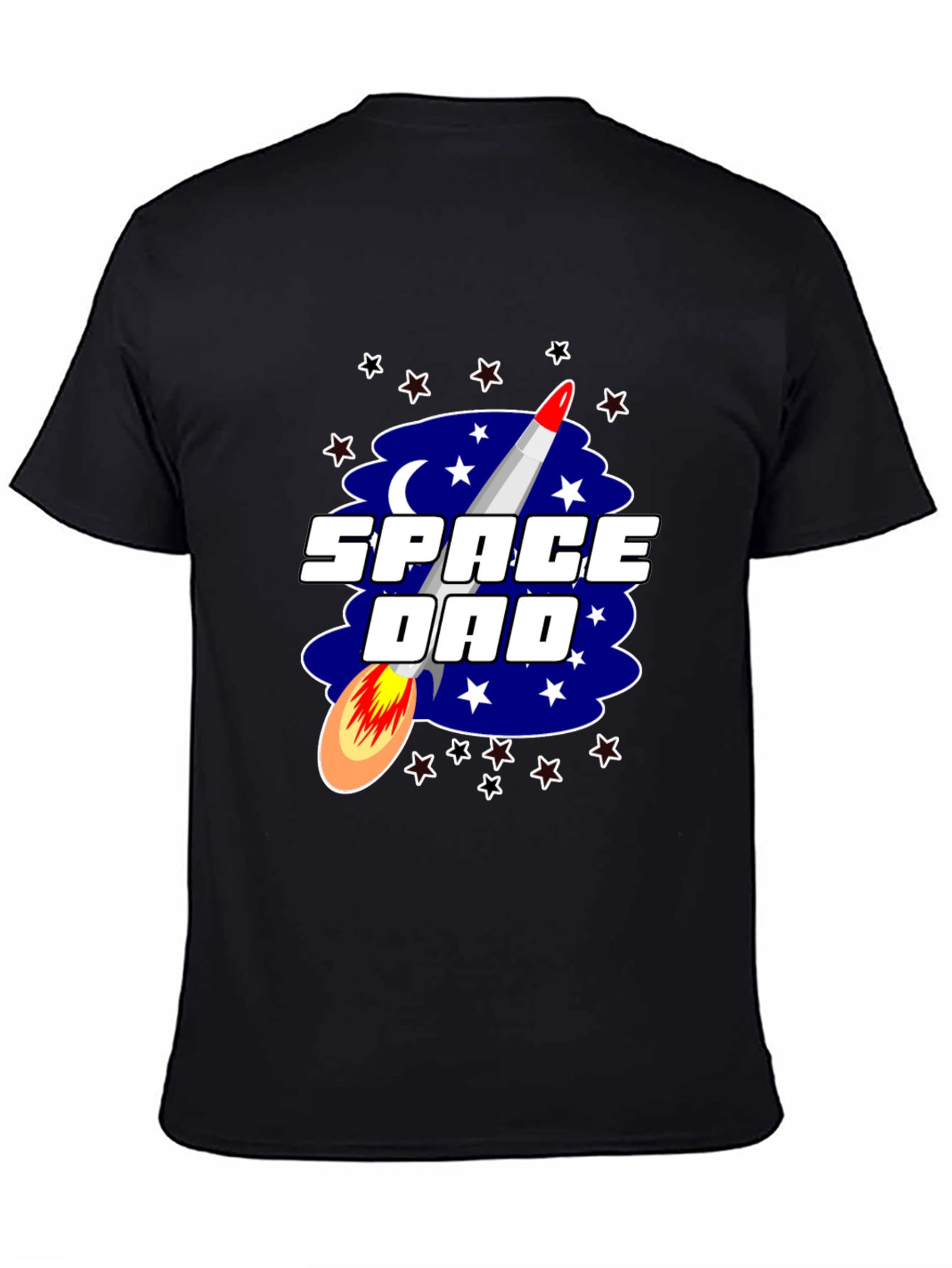 Space Dad T-Shirt Rocket Stars Graphic Tee
