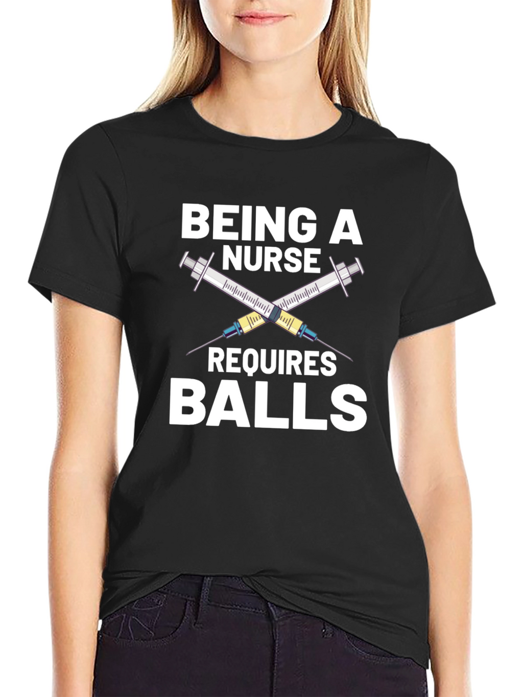 Being a Nurse Requires Balls Graphic Tee