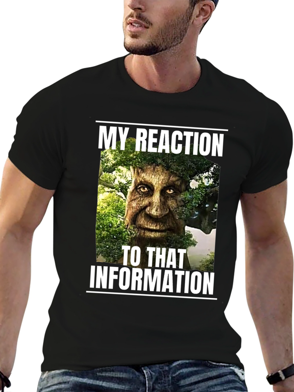 Funny Tree Man Reaction T-Shirt