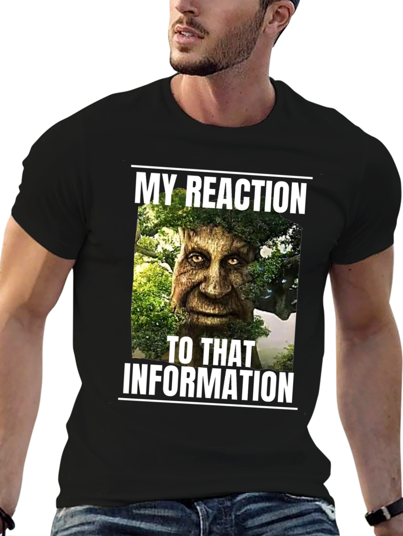 Funny Tree Man Reaction T-Shirt