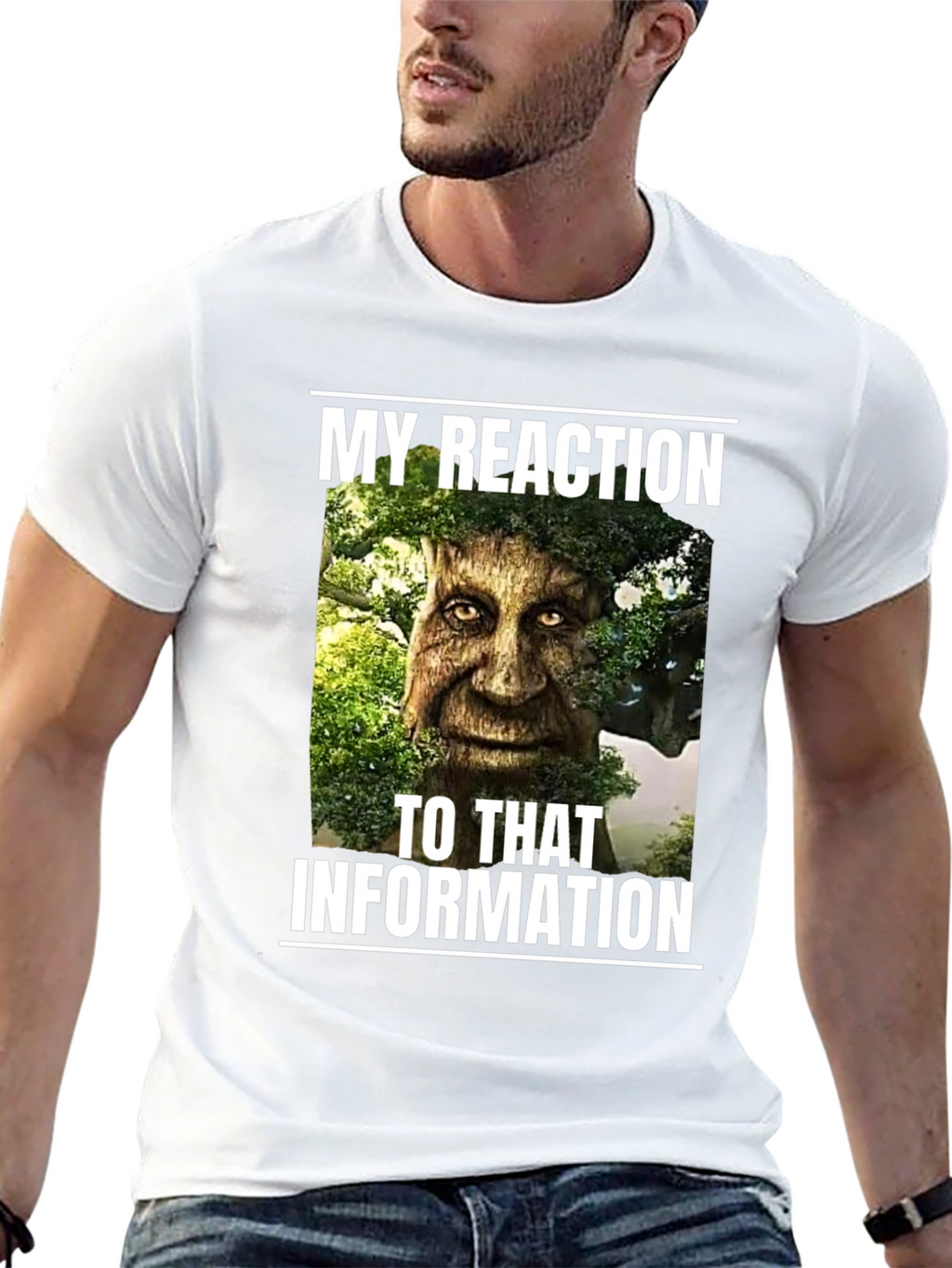 Funny Tree Man Reaction T-Shirt