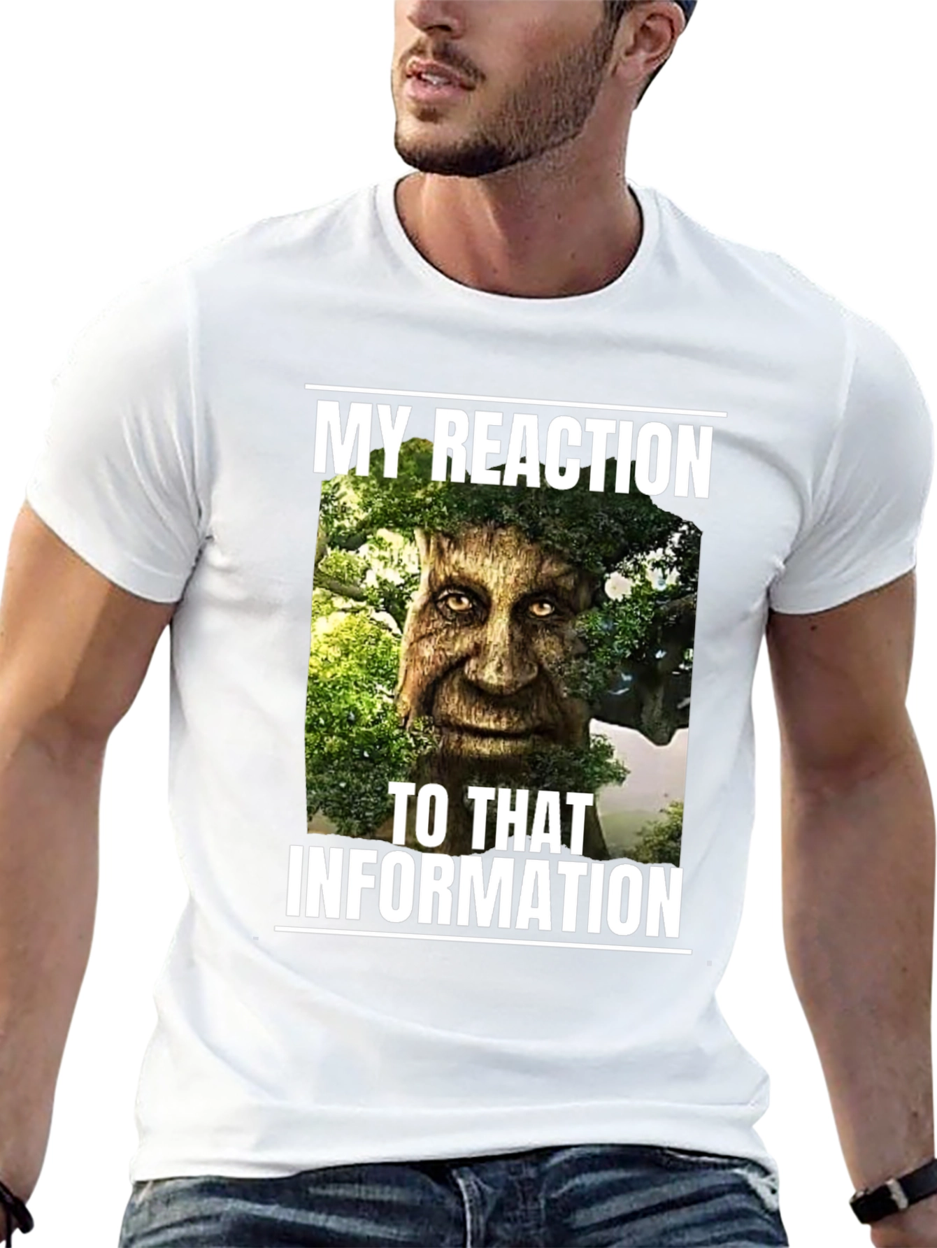 Funny Tree Man Reaction T-Shirt