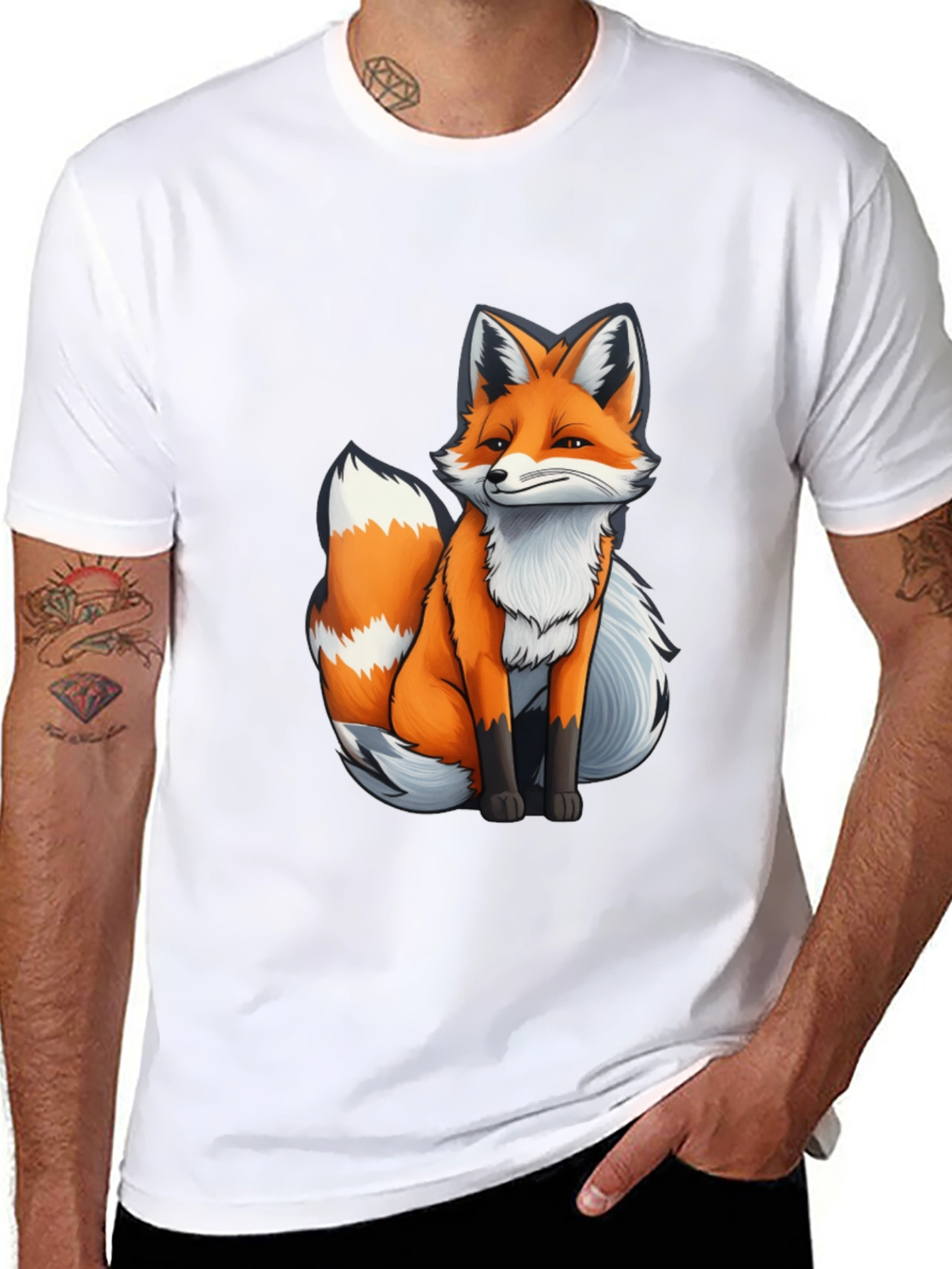 Fox Graphic Tee - Cute Animal T-Shirt