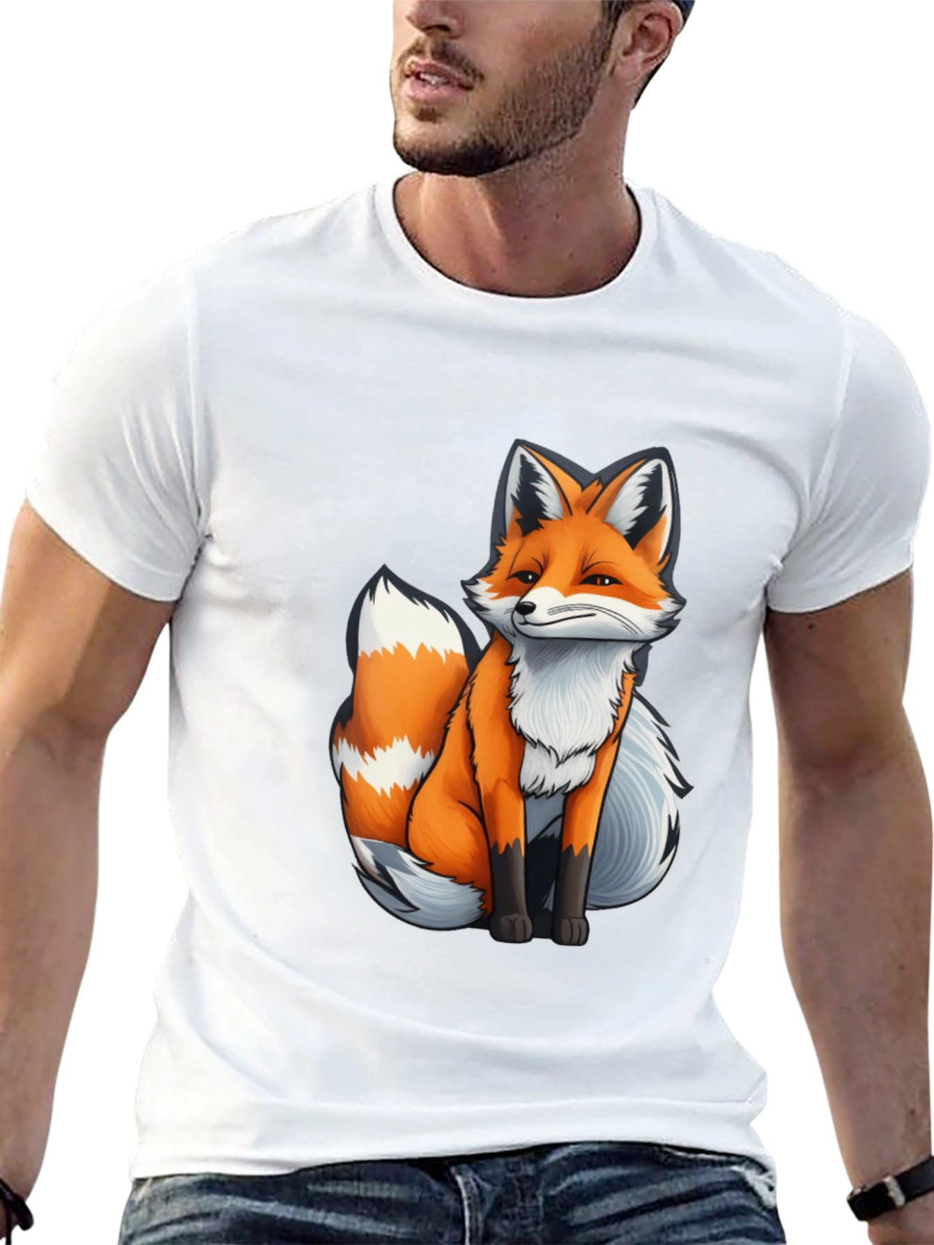 Fox Graphic Tee - Cute Animal T-Shirt