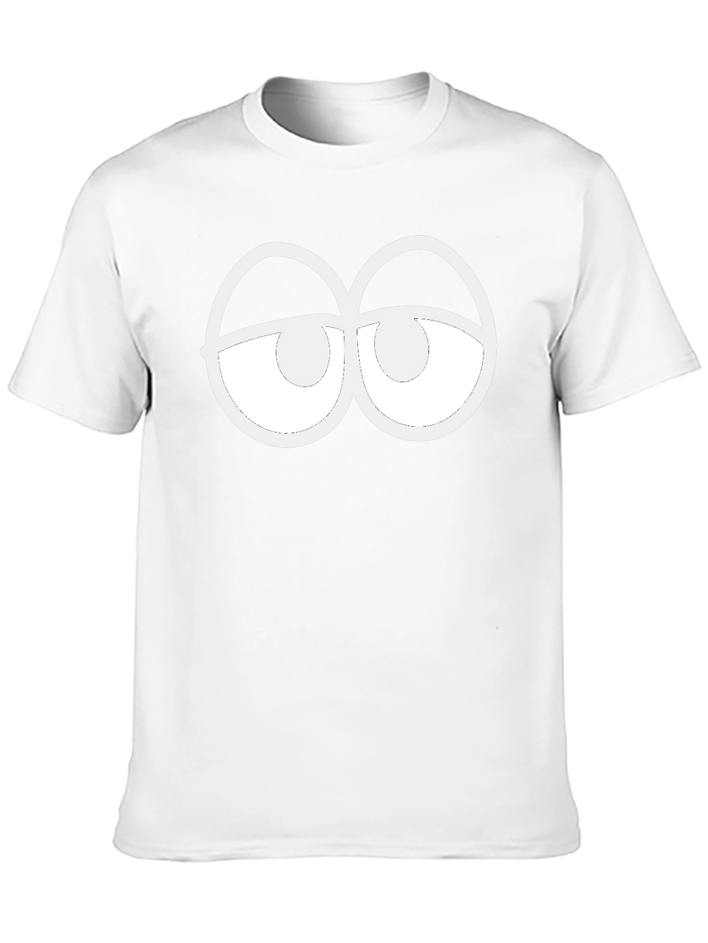 Funny Sleepy Eyes Graphic Black T-Shirt