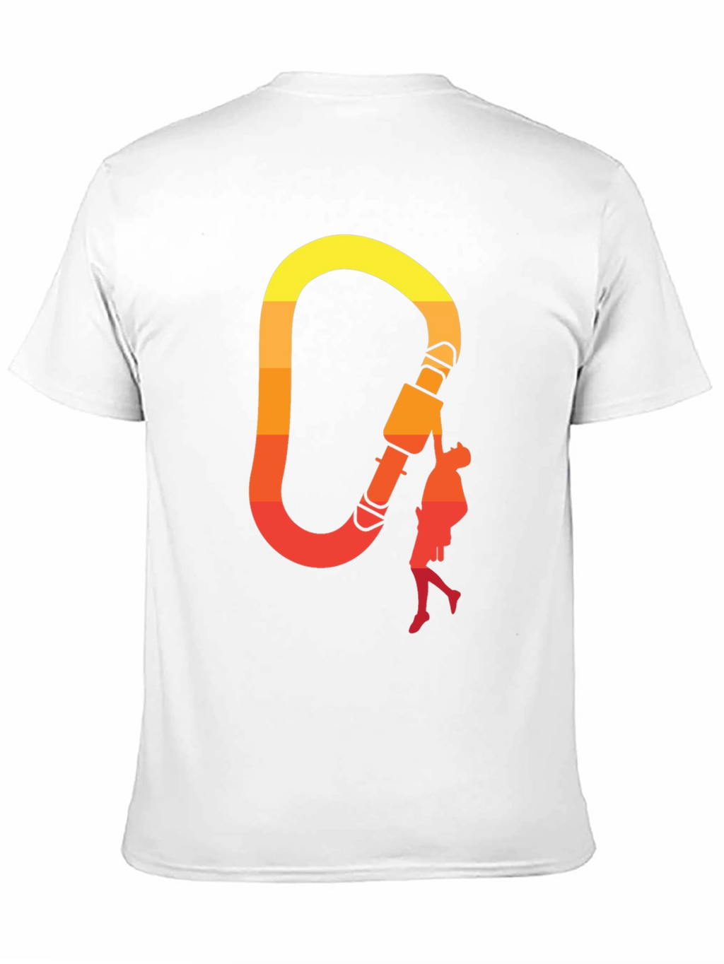Climbing Carabiner Sunset Graphic Tee