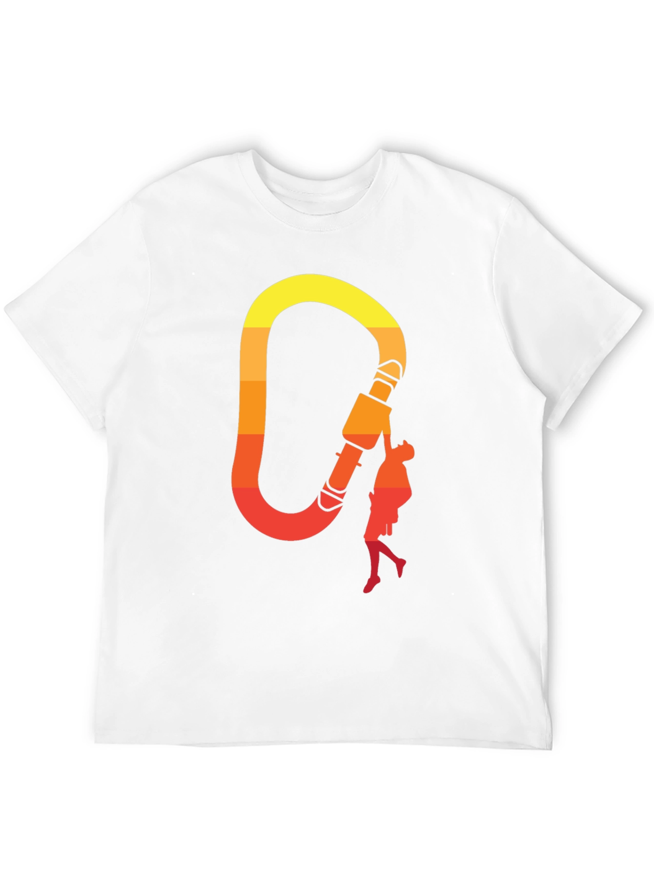 Climbing Carabiner Sunset Graphic Tee