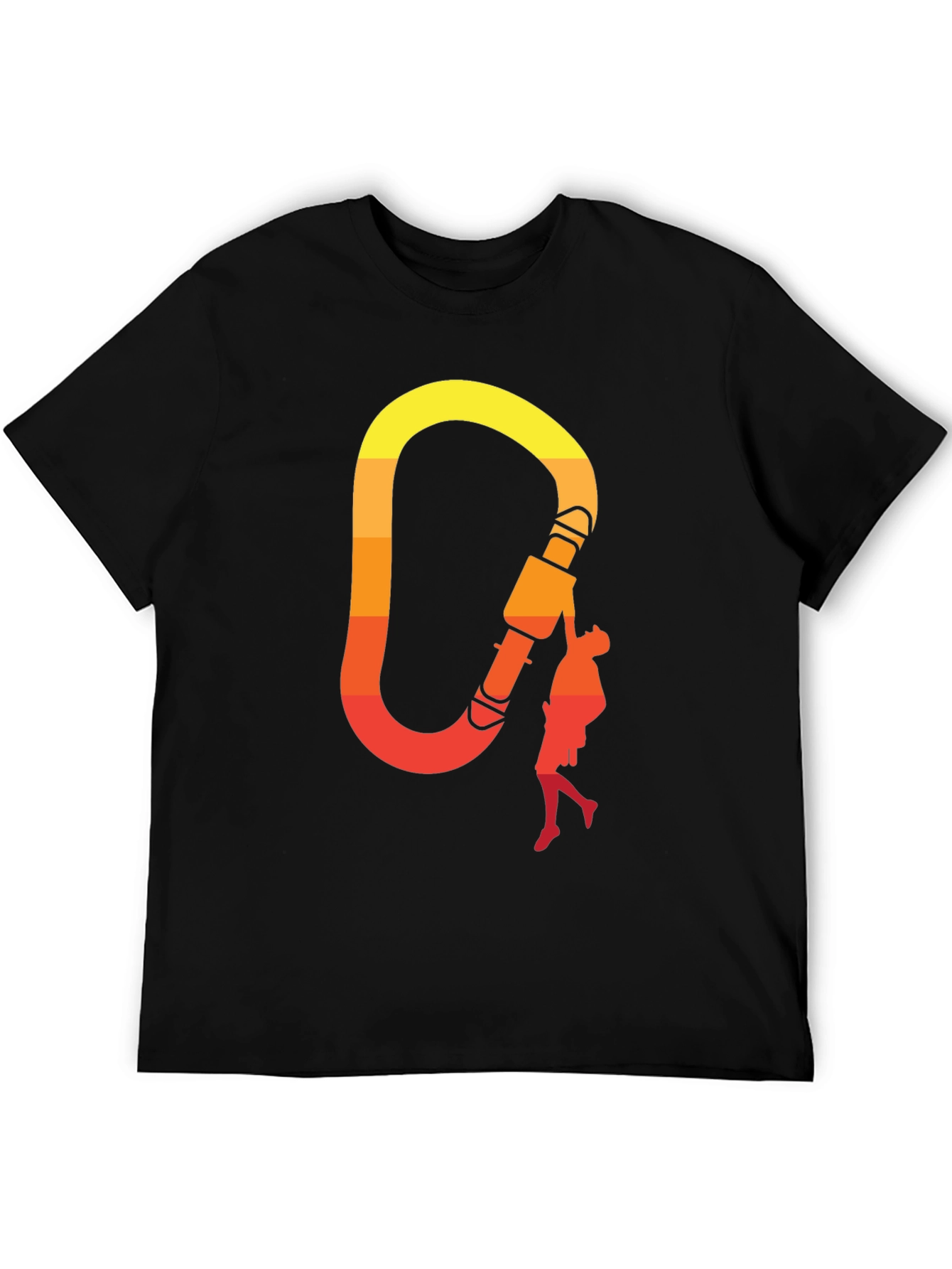 Climbing Carabiner Sunset Graphic Tee