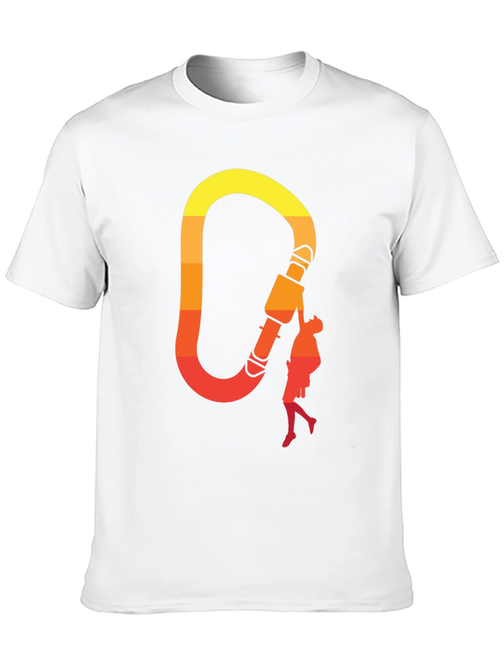 Climbing Carabiner Sunset Graphic Tee